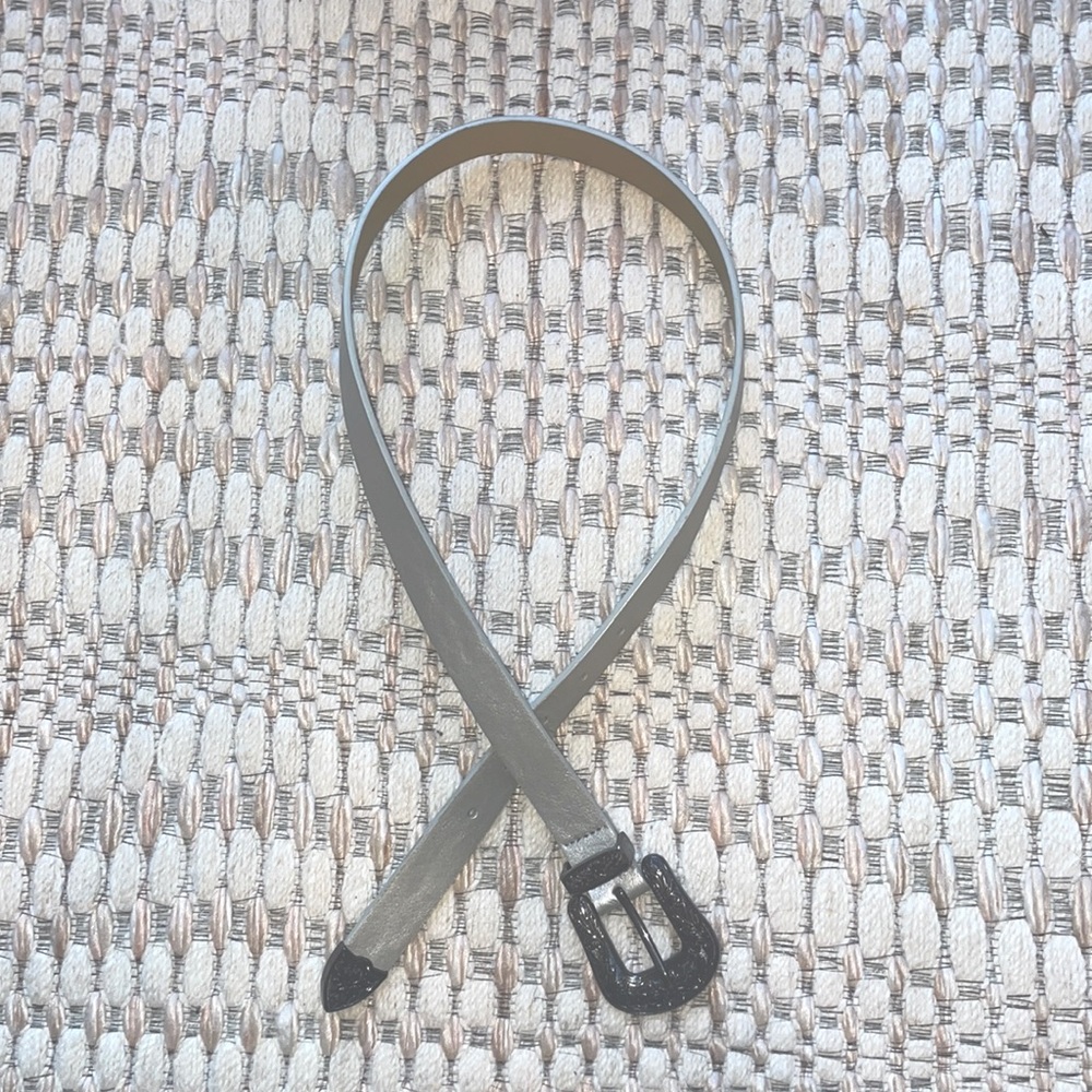 Vince Camuto Western Buckle Silver Belt, Size S
